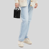 Coach North South Mini Tote With Puffy Diamond Quilting Black CJ580