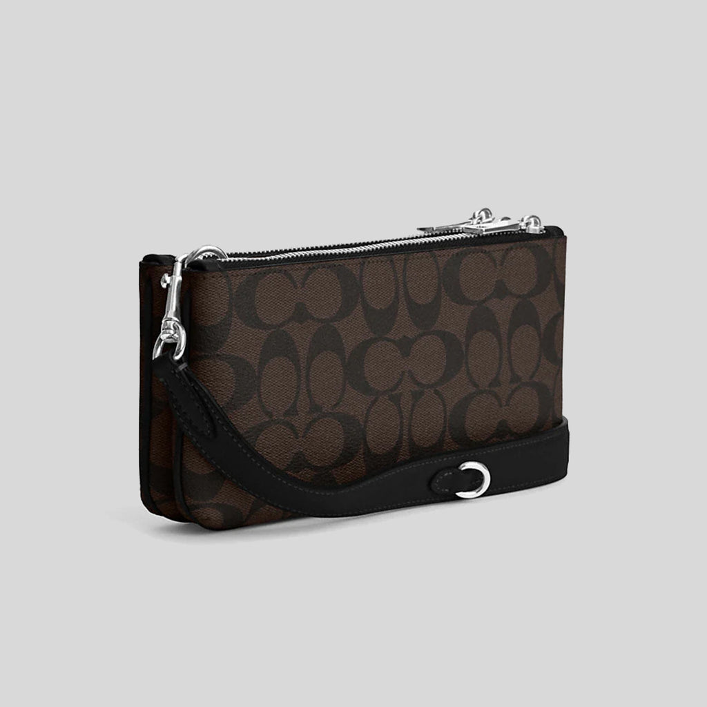 Coach double zipper 2025 crossbody
