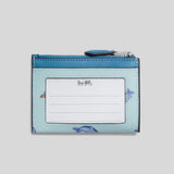 Coach Mini Skinny Id Case With Dolphin Print Blue Multi CK422