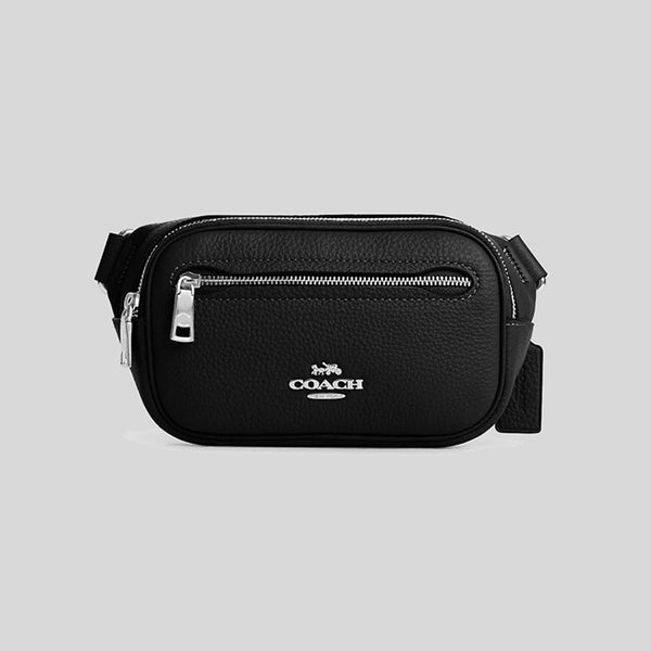 Coach Mini Belt Bag Silver/Black CL479