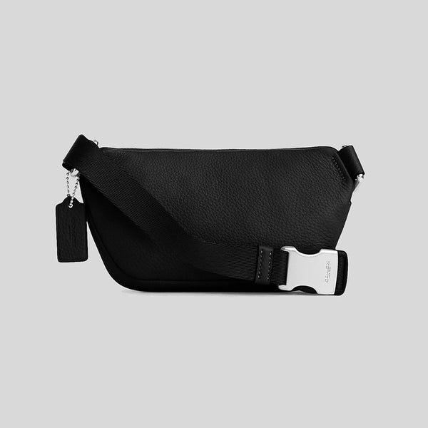 COACH Mini Belt Bag Silver/Black CL479