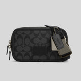 Coach Wyatt Belt Bag In Signature Canvas Charcoal/Black CM106
