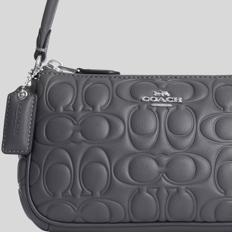 COACH Nolita 19 With Signature Leather Industrial Grey CM239