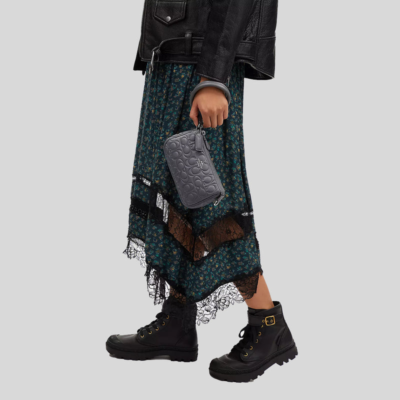 COACH Nolita 19 With Signature Leather Industrial Grey CM239