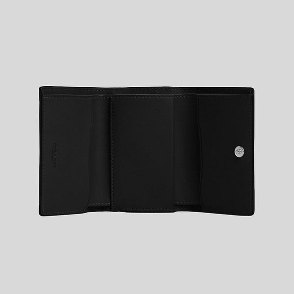 Coach Micro Wallet In Signature Canvas Graphite/Black CM761