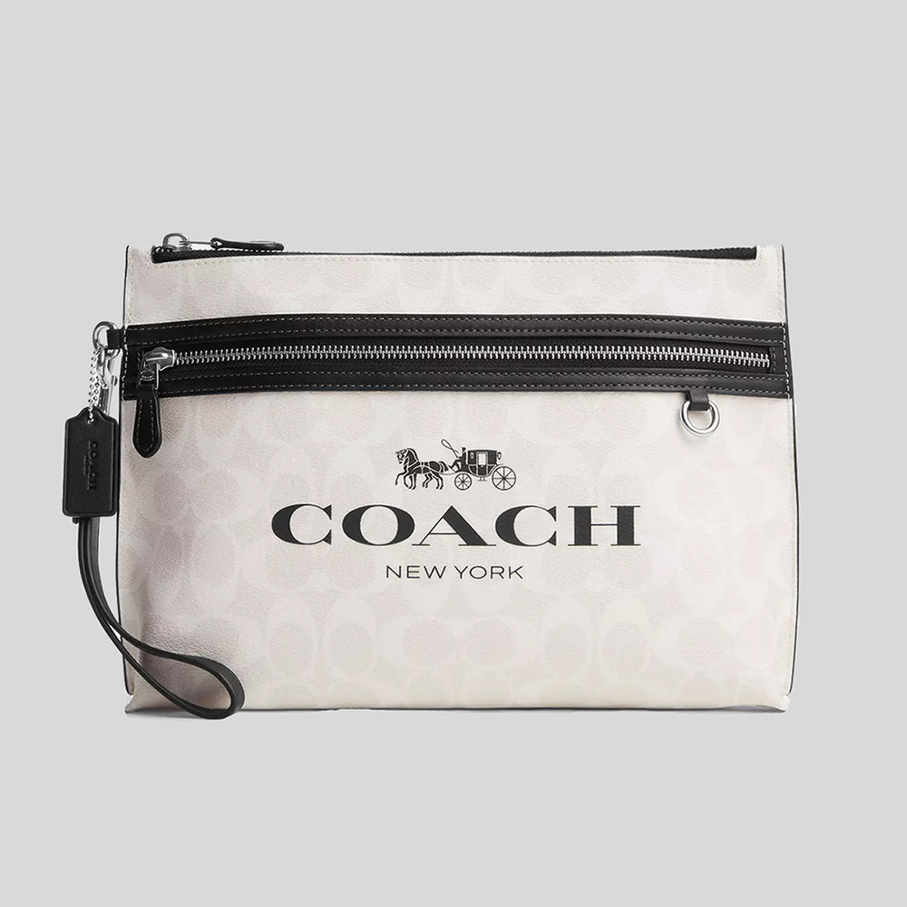 バッグ Coach Signature Accessory Pouch Hand Bag COACH Signature Hand Bag Pouch | eBay