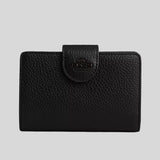 COACH Medium Corner Zip Wallet Black Copper/Black CP417