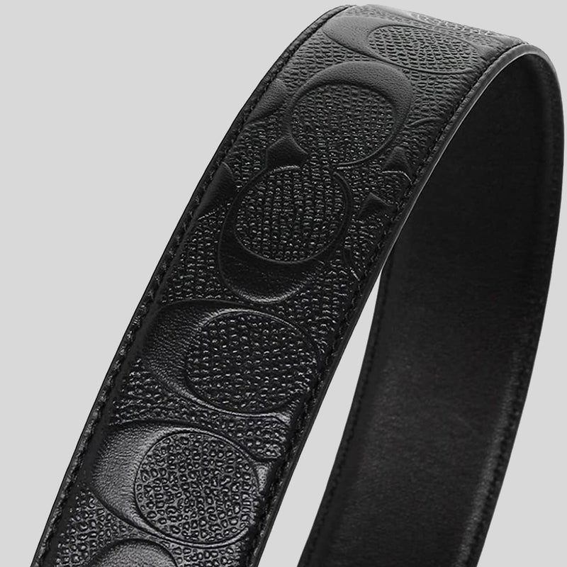 COACH Harness Buckle Cut To Size Reversible Belt, 38 Mm Black CQ024