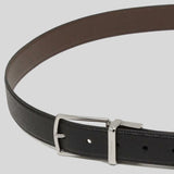 COACH Harness Buckle Cut To Size Reversible Belt, 30 Mm Black Dark Brown CQ027