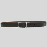COACH Harness Buckle Cut To Size Reversible Belt, 30 Mm Black Dark Brown CQ027