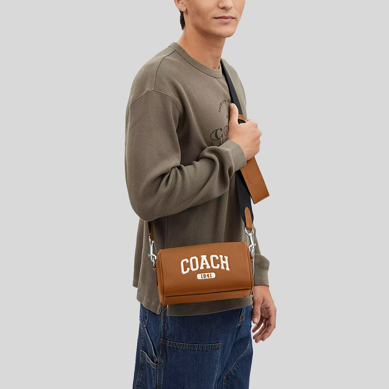 COACH Axel Crossbody Bag With Varsity Light Saddle CR184