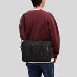 COACH Ethan Slim Brief In Signature Canvas Black CR270