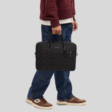 COACH Ethan Slim Brief In Signature Canvas Black CR270