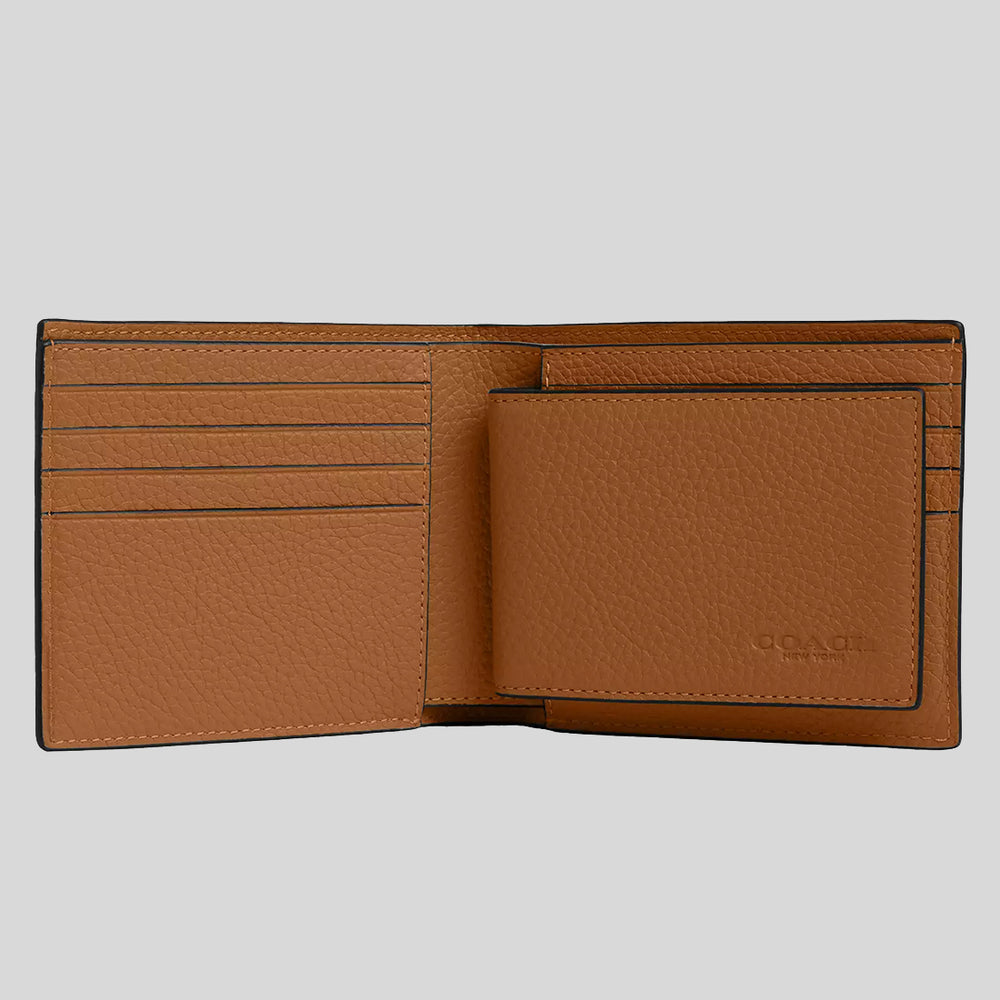 COACH Men s 3 In 1 Wallet Light Saddle CR398 LussoCitta