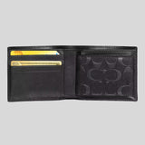 COACH Men's 3 In 1 Wallet In Signature Leather Black CR957