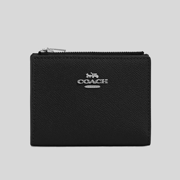 COACH Billfold Wallet Silver/Black CR983