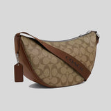 COACH Pace Shoulder Bag In Signature Canvas Khaki/Saddle CT643