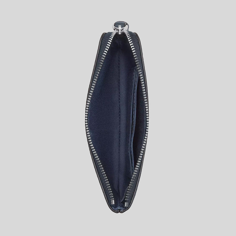 COACH Corner Zip Wristlet With Coach Graphic Denim CU253