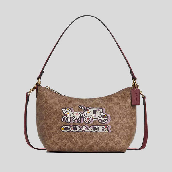 Coach - Brandclub - Coach Women's Luxe Refined Calf Leather Bandit Crossbody
