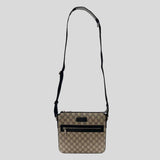 GUCCI GG Supreme Canvas Small Messenger Bag Beige/Black 779865