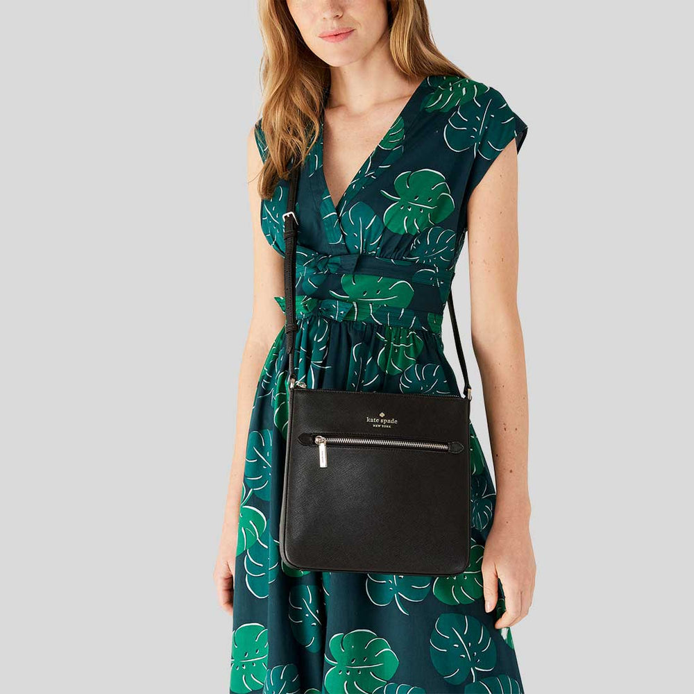 KATE SPADE Sadie Large Crossbody Bag Black K7379