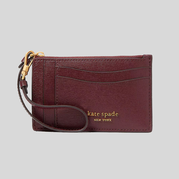 KATE SPADE Morgan Card Case Wristlet Cordovan K8928