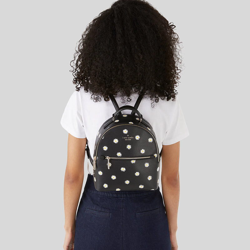 Kate Spade Perry Leather Small Backpack Black Multi KA686