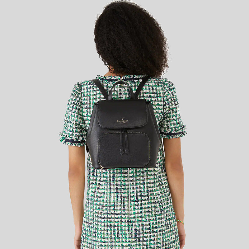 Kate Spade Kristi Medium Flap Backpack Black KA695