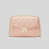 Kate Spade Carey Smooth Quilted Leather Small Flap Shoulder Bag Conch Pink KA767