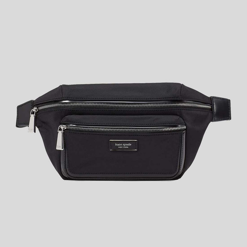KATE SPADE Sam Icon Ksnyl Nylon Medium Belt Bag Black KB134