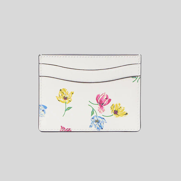 Kate Spade Morgan Tulip Toss Cardholder Cream Multi KB188
