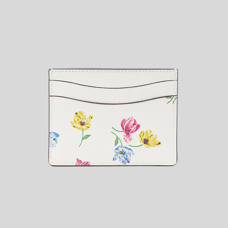 Kate Spade Morgan Tulip Toss Cardholder Cream Multi KB188