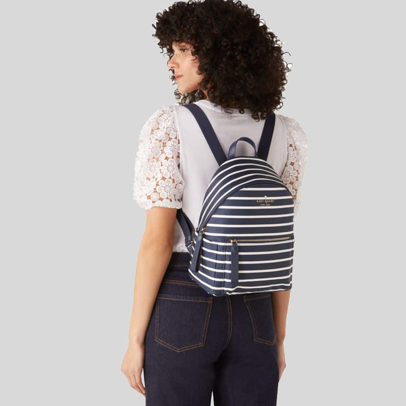 Kate Spade Chelsea Nylon Medium Backpack Blue Multi KB602
