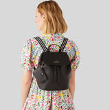 KATE SPADE Rosie Medium Flap Backpack Black KB714
