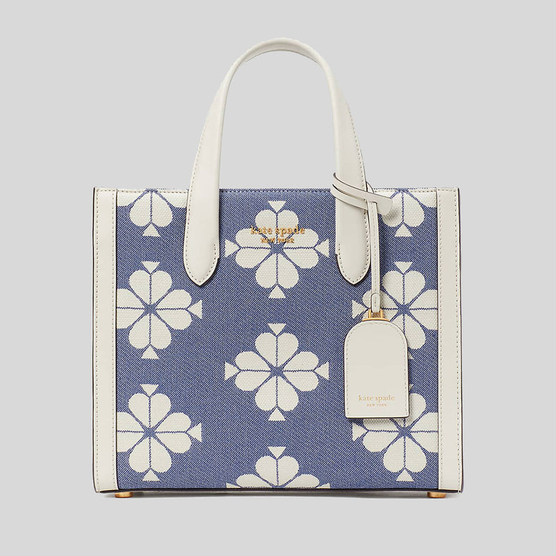 Spade Flower Two Tone Canvas Manhattan Small Tote
