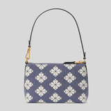 Kate Spade Spade Flower Two-tone Canvas East West Pochette Halo White Multi KC095
