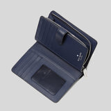 KATE SPADE Madison Medium Compact Bifold Wallet Parisian Navy KC580