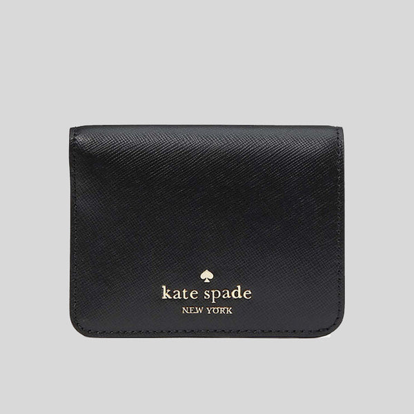 Kate Spade Madison Saffiano Leather Small Bifold Wallet Black KC581