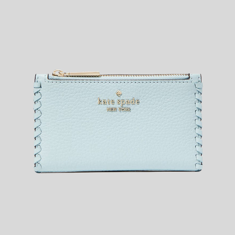 Kate Spade Leila Pebbled Leather Whipstitch Small Slim Bifold