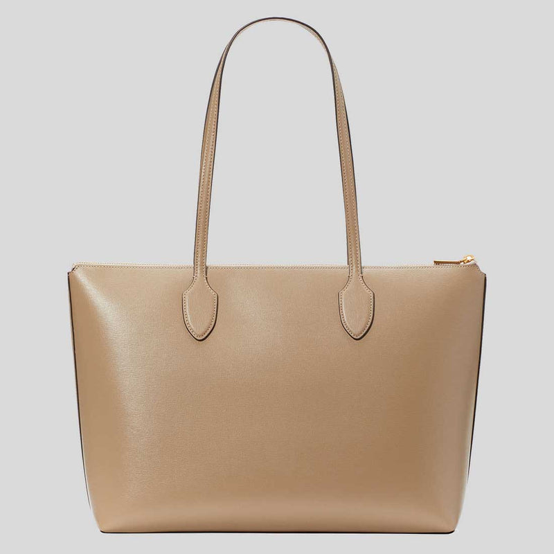 KATE SPADE Bleecker Large Zip-top Tote Timeless Taupe KC923
