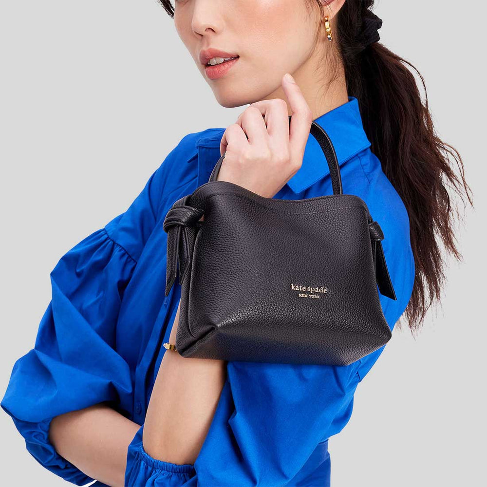 KATE SPADE Knott Mini Crossbody Tote Black KD067
