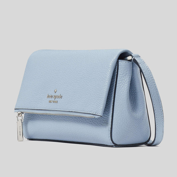 KATE SPADE Leila Mini Zip Crossbody Muted Blue KE487