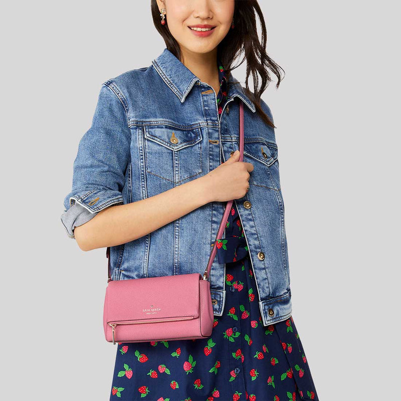 KATE SPADE Leila Mini Zip Crossbody Blossom Pink KE487