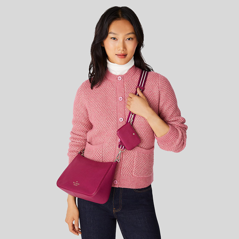 KATE SPADE Rosie Shoulder Bag Dark Raspberry KF086