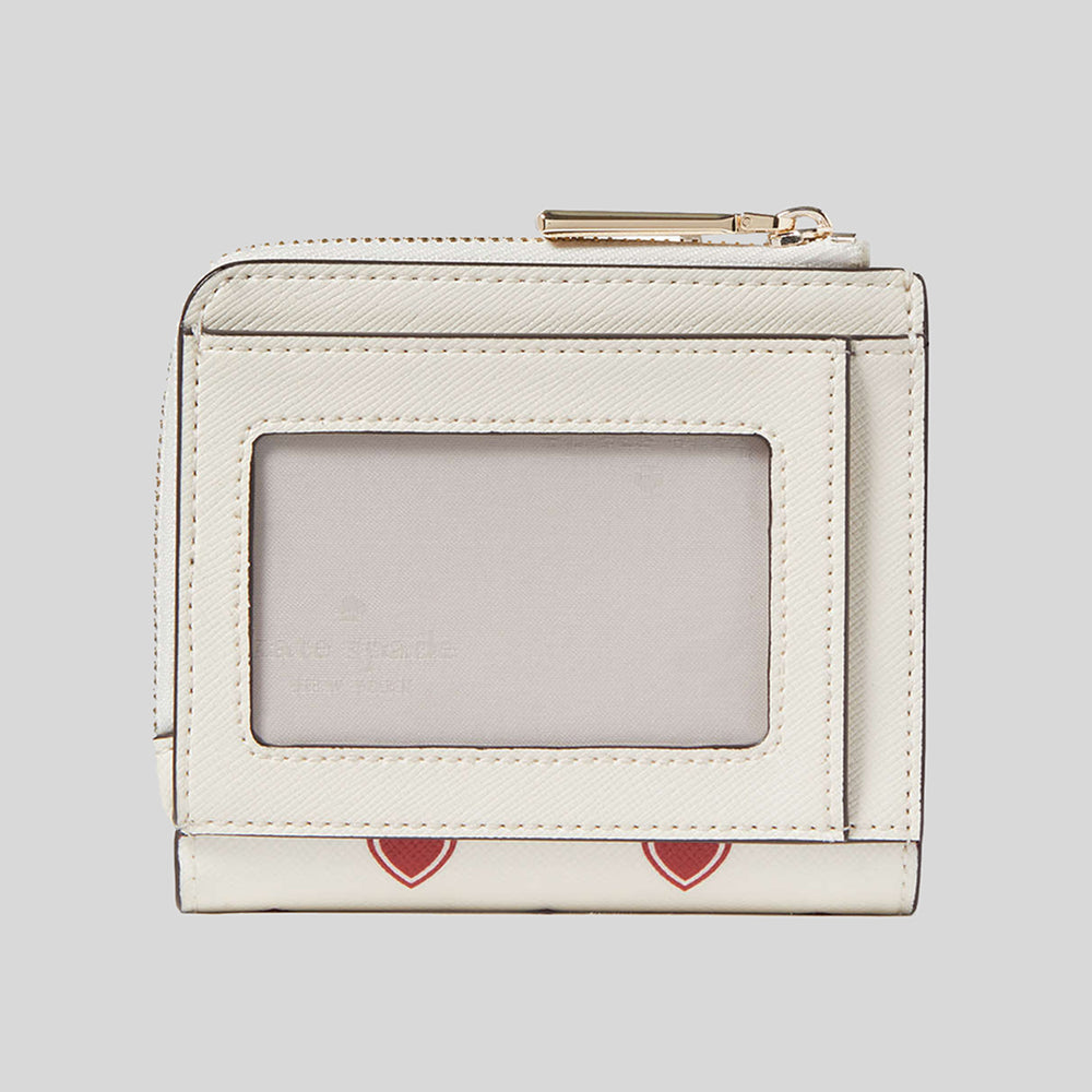 KATE SPADE Madison Heartfelt Geo Boxed Small L-zip Bifold