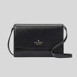 KATE SPADE Perry Leather Crossbody Bag Black KG029