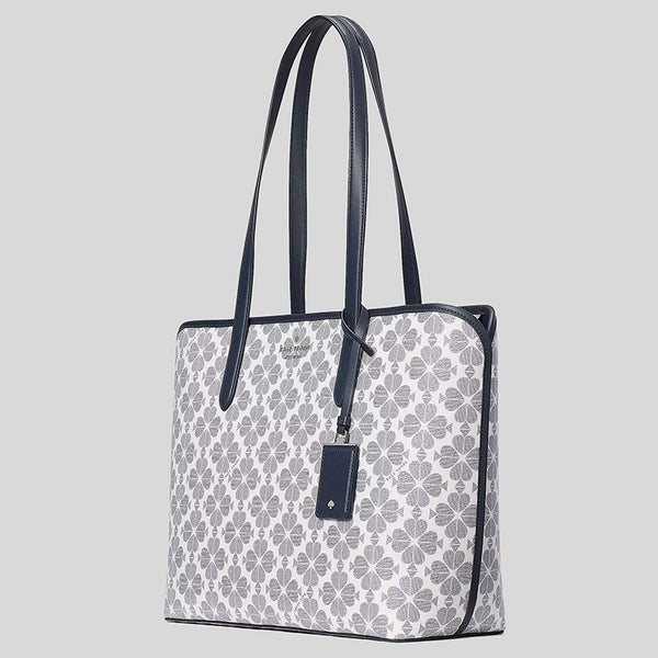 Kate Spade Spade Flower PVC Tote Navy Multi KG086