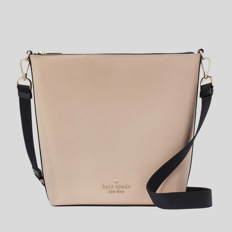 KATE SPADE Chelsea Large Duffle Crossbody Bag Warm Beige Multi KG459