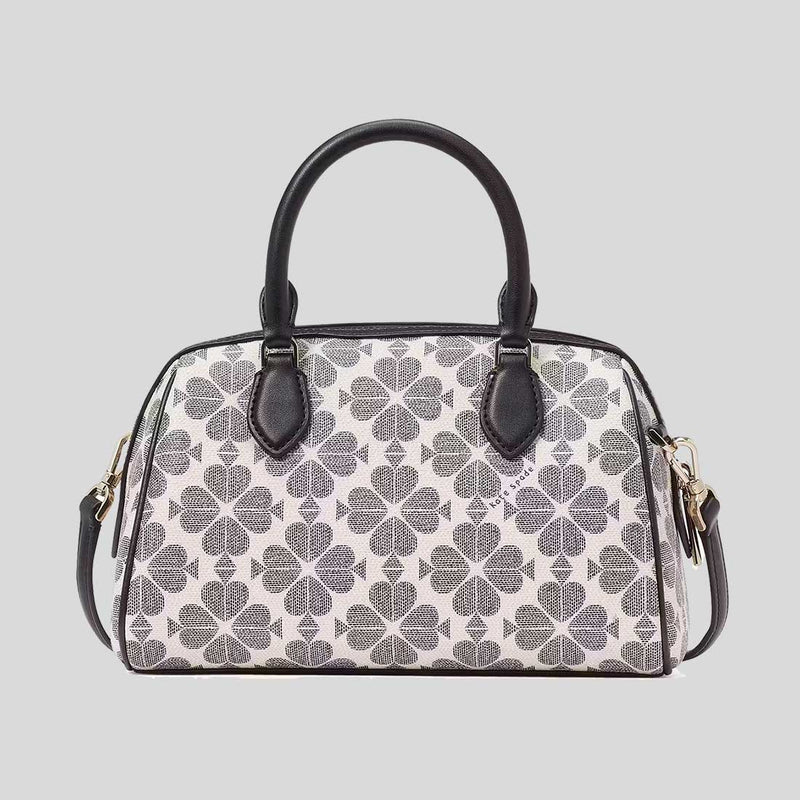 KATE SPADE Signature Spade Flower Duffle Crossbody Bag Black Multi KG483