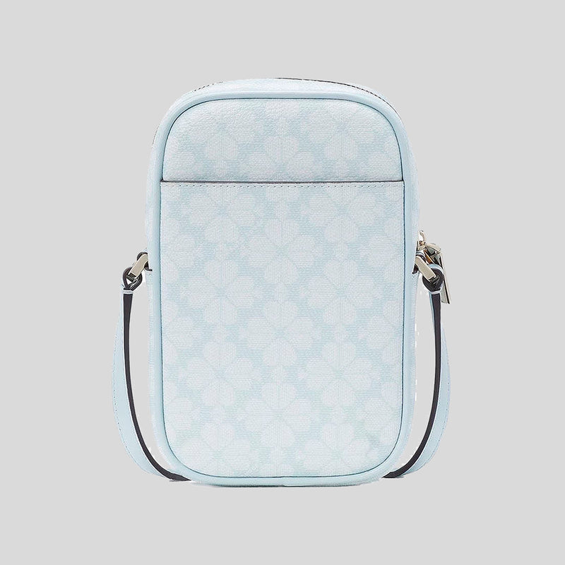 KATE SPADE Spade Flower North South Zip Phone Crossbody Blue Glow Multi KG490